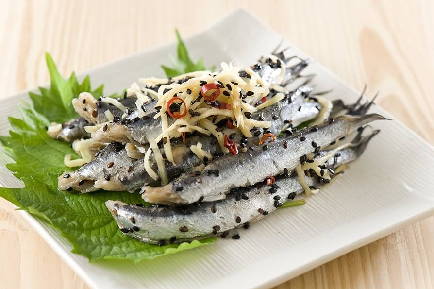 Seguro sardine marinated in sesame: Delicious!! Japanese food